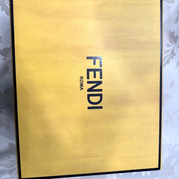 Fendi Turquoise Clutch with Gold Accents - Picture 10 of 10